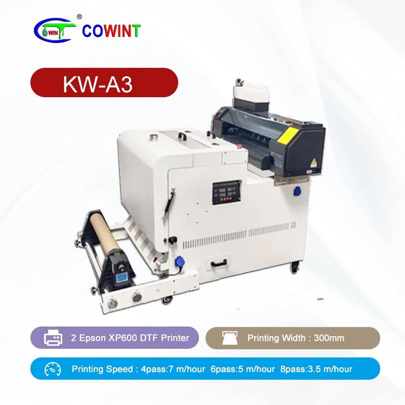 KW-A3 2 HEAD A3DTF เครื่องพิมพ์
